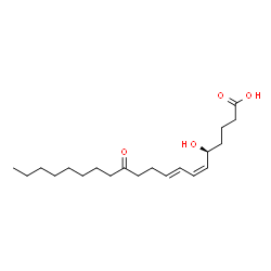 ChemSpider 2D Image | 12-keto-tetrahydro-Leukotriene B4 | C20H34O4