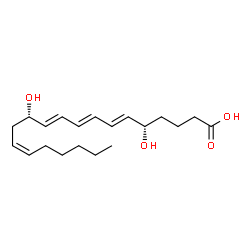 ChemSpider 2D Image | 6-trans-12-epi-Leukotriene B4 | C20H32O4