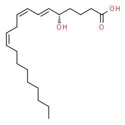ChemSpider 2D Image | 5(S)-HETrE | C20H34O3