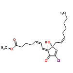 InChI=1/C21H29ClO4/c1-3-4-5-6-9-12-15-21(25)16-18(22)20(24)17(21)13-10-7-8-11-14-19(23)26-2/h7,9-10,12-13,16,25H,3-6,8,11,14-15H2,1-2H3/b10-7-,12-9-,17-13-/t21-/m1/s1