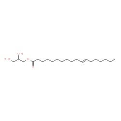 ChemSpider 2D Image | 2,3-Dihydroxypropyl (11E)-11-octadecenoate | C21H40O4