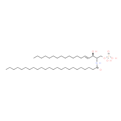 ChemSpider 2D Image | N-tetracosanoylsphingosine 1-phosphate | C42H84NO6P
