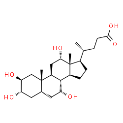 ChemSpider 2D Image | 2b-Hydroxycholic acid | C24H40O6