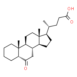 ChemSpider 2D Image | (5Î²)-6-Oxocholan-24-oic acid | C24H38O3