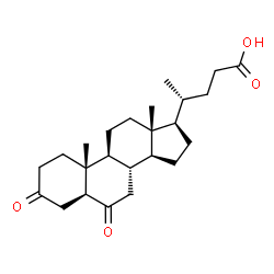 ChemSpider 2D Image | (5alpha)-3,6-Dioxocholan-24-oic acid | C24H36O4