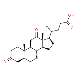 ChemSpider 2D Image | (5alpha)-3,12-Dioxocholan-24-oic acid | C24H36O4