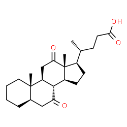 ChemSpider 2D Image | (5alpha)-7,12-Dioxocholan-24-oic acid | C24H36O4