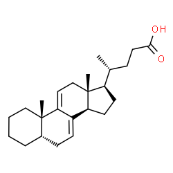 ChemSpider 2D Image | (5beta)-Chola-7,9(11)-dien-24-oic acid | C24H36O2