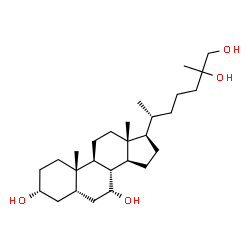 ChemSpider 2D Image | 5beta-Cholestane-3alpha,7alpha,25,26-tetrol | C27H48O4