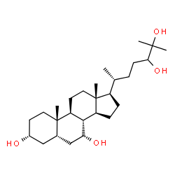 ChemSpider 2D Image | 5beta-Cholestane-3alpha,7alpha,24,25-tetrol | C27H48O4