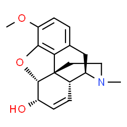 ChemSpider 2D Image | (-)-codeine | C18H21NO3