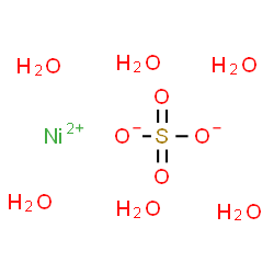 ChemSpider 2D Image | Nickel(II) sulfate hexahydrate | H12NiO10S
