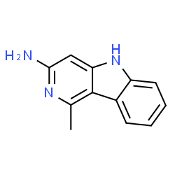 ChemSpider 2D Image | 1-Methyl-5H-pyrido[4,3-b]indol-3-amine | C12H11N3