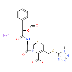ChemSpider 2D Image | Cefamandole nafate | C19H17N6NaO6S2