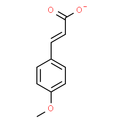 ChemSpider 2D Image | 4-Methoxycinnamate | C10H9O3