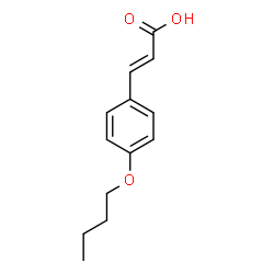ChemSpider 2D Image | (2E)-3-(4-Butoxyphenyl)acrylic acid | C13H16O3
