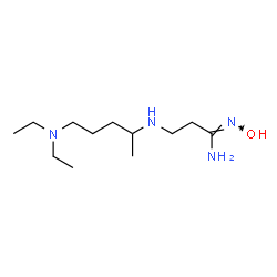ChemSpider 2D Image | (1Z)-3-{[5-(Diethylamino)-2-pentanyl]amino}-N'-hydroxypropanimidamide | C12H28N4O