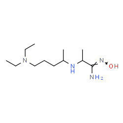 ChemSpider 2D Image | (1Z)-2-{[5-(Diethylamino)-2-pentanyl]amino}-N'-hydroxypropanimidamide | C12H28N4O