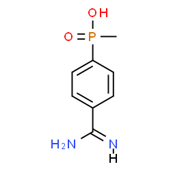 ChemSpider 2D Image | (4-Carbamimidoylphenyl)methylphosphinic acid | C8H11N2O2P