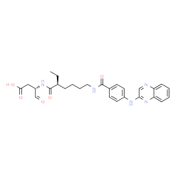 ChemSpider 2D Image | 3-{2-ETHYL-6-[4-(QUINOXALIN-2-YLAMINO)-BENZOYLAMINO]-HEXANOYLAMINO}-4-OXO-BUTYRIC ACID | C27H31N5O5
