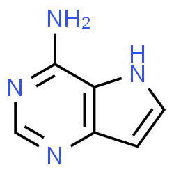 ChemSpider 2D Image | 5H-Pyrrolo[3,2-d]pyrimidin-4-amine | C6H6N4