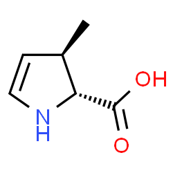ChemSpider 2D Image | 4-methyl-2-pyrroline-5-carboxylic acid | C6H9NO2