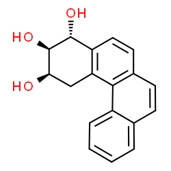 ChemSpider 2D Image | (1S)-1,2,3,4-TETRAHYDRO-BENZO[C]PHENANTHRENE-2,3,4-TRIOL | C18H16O3