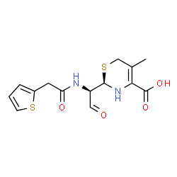 ChemSpider 2D Image | DEGRADED CEPHALORIDINE | C14H16N2O4S2