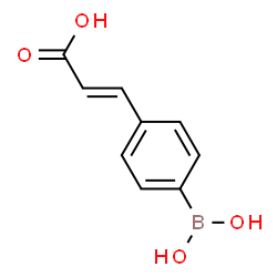ChemSpider 2D Image | 3-(4-Boronophenyl)acrylic acid | C9H9BO4
