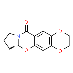 ChemSpider 2D Image | (6aR)-2,3,6a,7,8,9-Hexahydro-11H-[1,4]dioxino[2,3-g]pyrrolo[2,1-b][1,3]benzoxazin-11-one | C13H13NO4