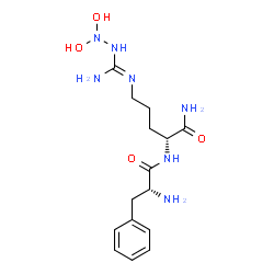 ChemSpider 2D Image | D-PHENYLALANYL-N~5~-[(2,2-DIHYDROXYHYDRAZINO)(IMINO)METHYL]-D-ORNITHINAMIDE | C15H25N7O4