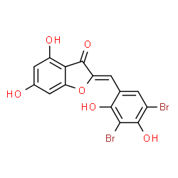 ChemSpider 2D Image | 3',5'-DIBROMO-2',4,4',6'-TETRAHYDROXY AURONE | C15H8Br2O6