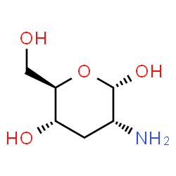 ChemSpider 2D Image | 2-Amino-2,3-dideoxy-alpha-D-ribo-hexopyranose | C6H13NO4