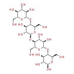 ChemSpider 2D Image | beta-D-Glucopyranosyl-(1->4)-beta-D-glucopyranosyl-(1->4)-beta-D-glucopyranosyl-(1->4)-beta-D-glucopyranose | C24H42O21