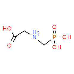 ChemSpider 2D Image | Carboxy-N-(phosphonomethyl)methanaminium | C3H9NO5P