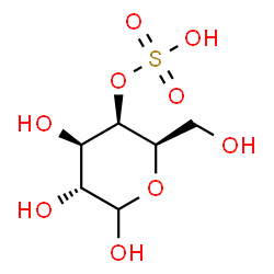 ChemSpider 2D Image | 4-O-Sulfo-D-galactopyranose | C6H12O9S