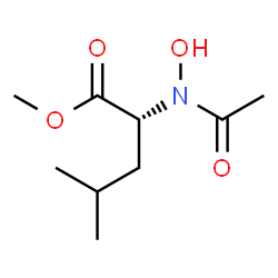 ChemSpider 2D Image | Methyl N-acetyl-N-hydroxy-D-leucinate | C9H17NO4
