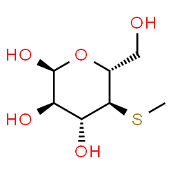 ChemSpider 2D Image | 4-S-Methyl-4-thio-alpha-D-glucopyranose | C7H14O5S