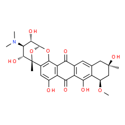 ChemSpider 2D Image | Menogaril | C28H31NO10