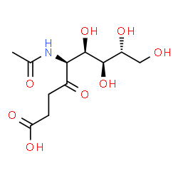 ChemSpider 2D Image | 6,7,8,9-TETRAHYDROXY-5-METHYLCARBOXAMIDO-4-OXONONANOIC ACID | C11H19NO8