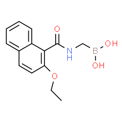ChemSpider 2D Image | [(2-ETHOXY-1-NAPHTHOYL)AMINO]METHYLBORONIC ACID | C14H16BNO4