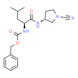 ChemSpider 2D Image | N2-[(BENZYLOXY)CARBONYL]-N1-[(3S)-1-CYANOPYRROLIDIN-3-YL]-L-LEUCINAMIDE | C19H26N4O3