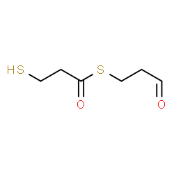 ChemSpider 2D Image | S-(3-Oxopropyl) 3-sulfanylpropanethioate | C6H10O2S2