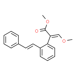 ChemSpider 2D Image | Methyl (2E)-3-methoxy-2-{2-[(E)-2-phenylvinyl]phenyl}acrylate | C19H18O3
