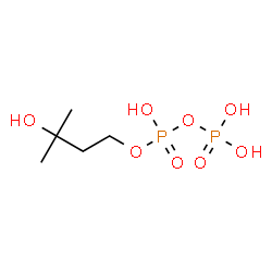 ChemSpider 2D Image | 3-Hydroxy-3-methylbutyl trihydrogen diphosphate | C5H14O8P2