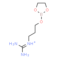 ChemSpider 2D Image | Diamino-N-[3-(1,3,2-dioxaborolan-2-yloxy)propyl]methaniminium | C6H15BN3O3