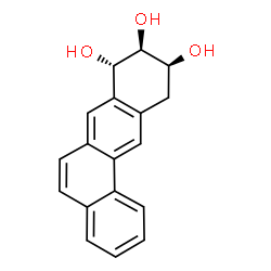 ChemSpider 2D Image | 8,9,10,11-tetrahydro-benzo[a]anthracene-8,9,10-triol | C18H16O3