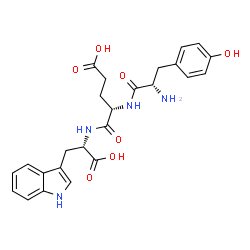 ChemSpider 2D Image | L-Tyrosyl-L-alpha-glutamyl-L-tryptophan | C25H28N4O7