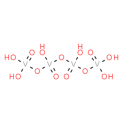 ChemSpider 2D Image | (dihydroxy(oxo)vanadio)oxy-[(dihydroxy(oxo)vanadio)oxy-hydroxy-oxo-vanadio]oxy-hydroxy-oxo-vanadium | H6O13V4
