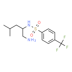 ChemSpider 2D Image | N-(1-Amino-4-methyl-2-pentanyl)-4-(trifluoromethyl)benzenesulfonamide | C13H19F3N2O2S
